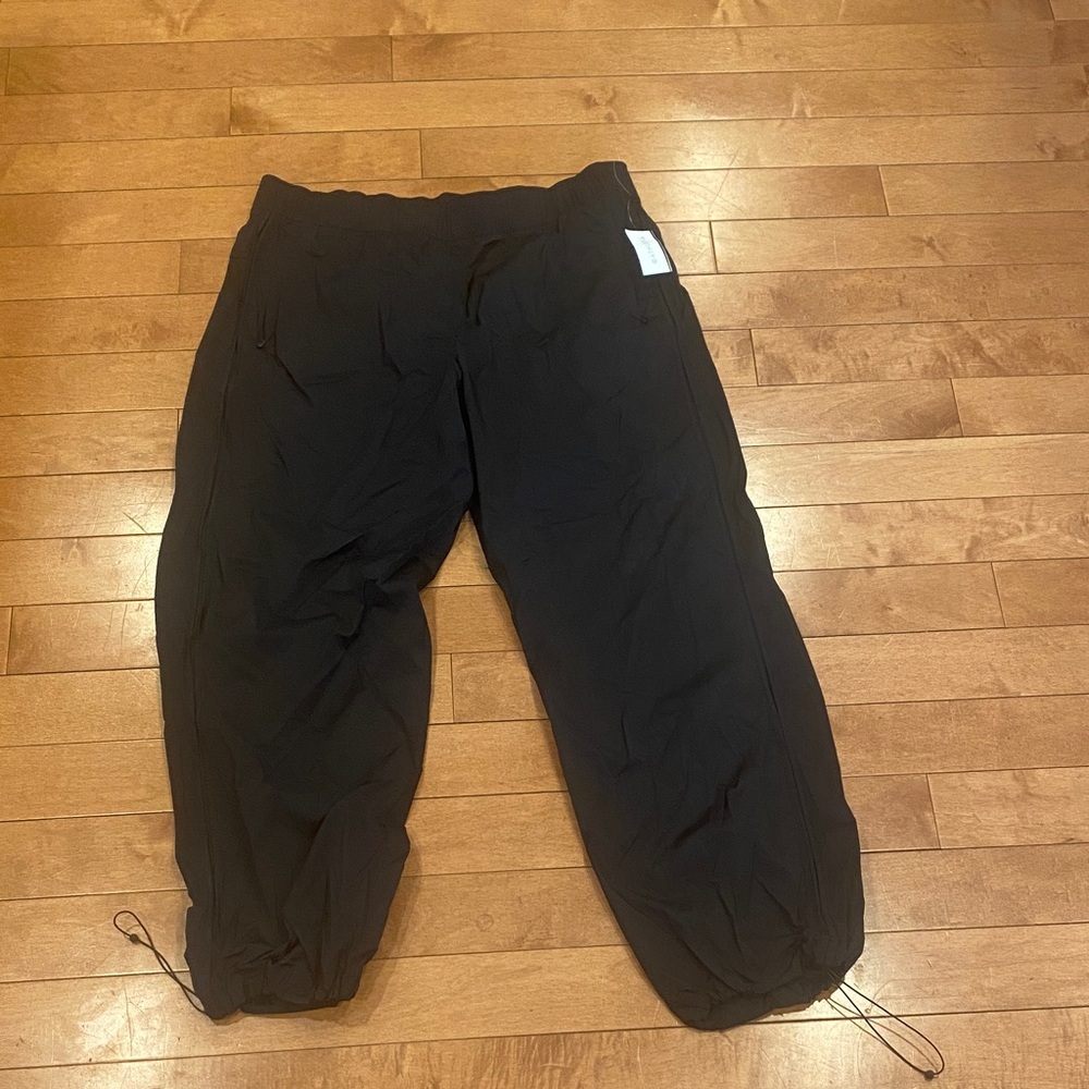Athleta Black Nylon Sweat Jogger Pants Size XL NWT